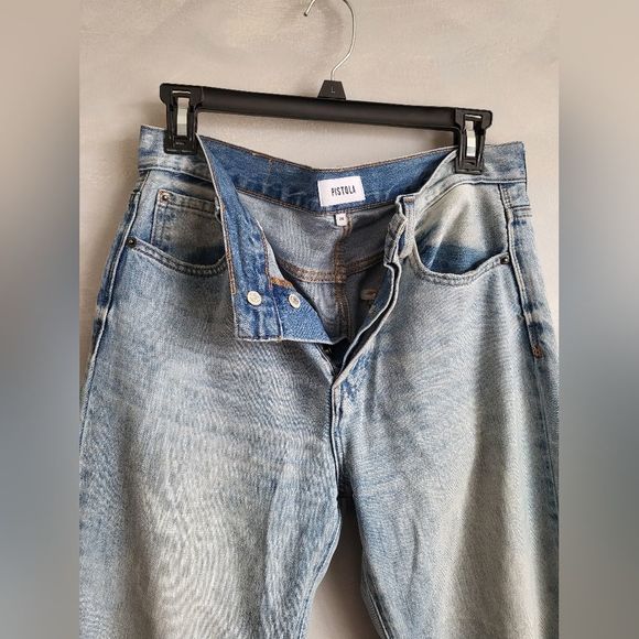 Pistola Button Fly Midrise Denim Jeans Worn Style Size 28 - Picture 3 of 16